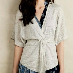 Anthropologie Sweater Kimono with Tie